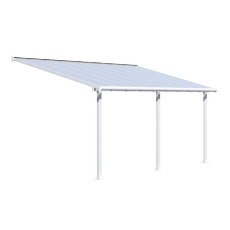 Palram - Canopia  10 x 18 in. Olympia Patio Cover - White HG8818W